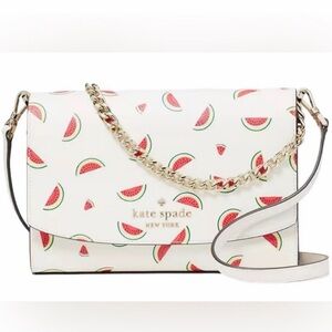 Kate Spade White Crossbody Bag with Watermelon Design